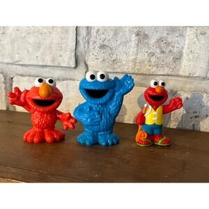 Set of Three Sesame Street Figures